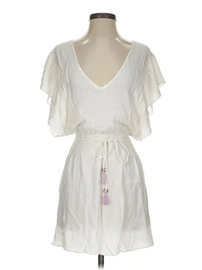 Pre-owned Becca Casual Dress In White