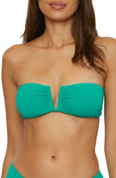 Becca Color Code Bandeau Bikini Top In Peacock