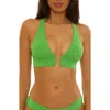 Becca Color Code Halter Bikini Top In Green