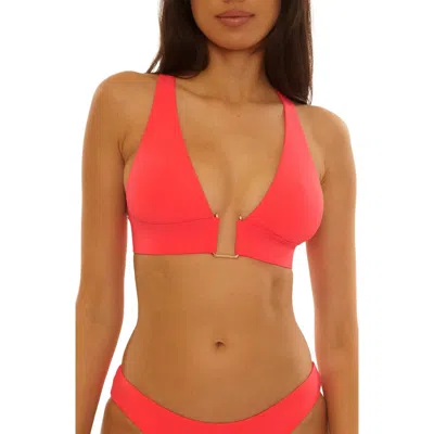 Becca Color Code Halter Bikini Top In Red