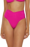 Becca Color Code High Cut Bikini Bottoms In Azalea