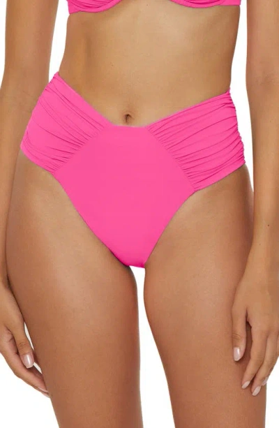 Becca Color Code High Cut Bikini Bottoms In Pink