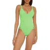 BECCA BECCA COLOR CODE HIGH LEG ONE-PIECE SWIMSUIT