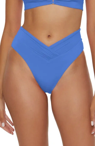 Becca Color Code High Waist Bikini Bottoms In Blue