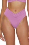 Becca Color Code High Waist Bikini Bottoms In Malva