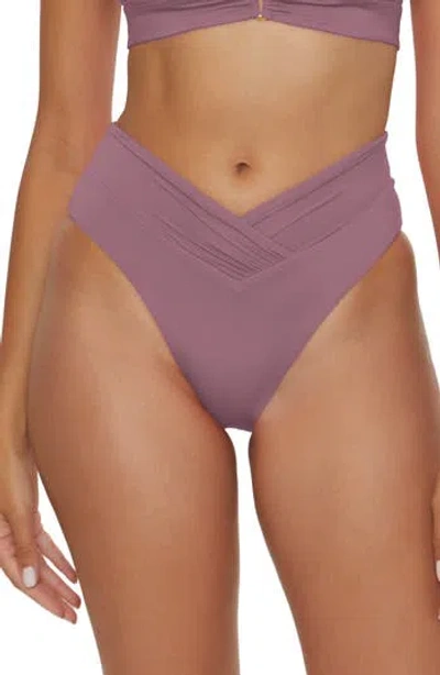 Becca Color Code High Waist Bikini Bottoms In Purple