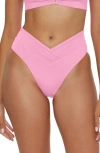 Becca Color Code High Waist Bikini Bottoms In Rosy