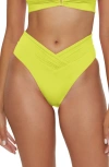 Becca Color Code High Waist Bikini Bottoms In Zesty