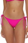 Becca Color Code Side Tie Bikini Bottoms In Azalea
