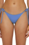 Becca Placeholder Side Tie Bikini Bottoms In Blue