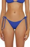 Becca Color Code Side Tie Bikini Bottoms In Blue