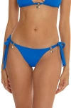 Becca Color Code Side Tie Bikini Bottoms In Blue
