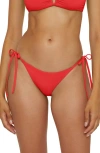 Becca Color Code Side Tie Bikini Bottoms In Fire