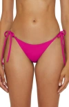 Becca Placeholder Side Tie Bikini Bottoms In Pink
