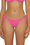 Becca Color Code Side Tie Bikini Bottoms In Pink