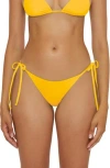 Becca Color Code Side Tie Bikini Bottoms In Yellow