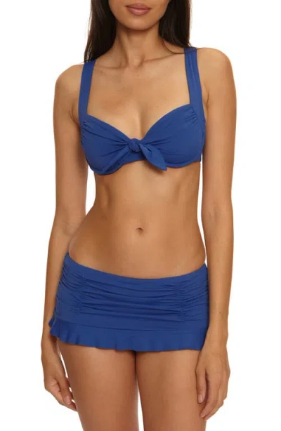 Becca Color Code Skirted Bikini Bottoms In Blue