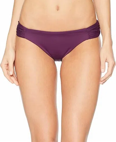 BECCA COLOR CODE TAB SIDE BIKINI IN MERLOT