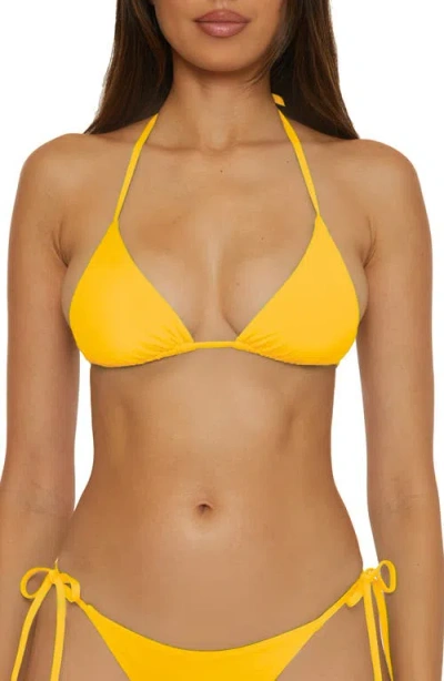 Becca 'color Code' Triangle Bikini Top In Yellow