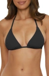 Becca Color Code Triangle Bikini Top In Black