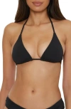 Becca Color Code Triangle Bikini Top In Black