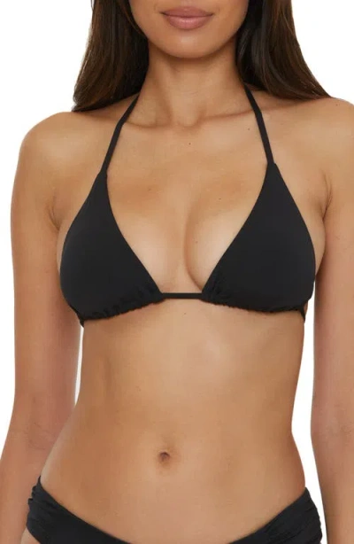 Becca Color Code Triangle Bikini Top In Black
