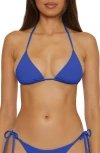 Becca Color Code Triangle Bikini Top In Blue