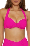 Becca Color Code Underwire Bikini Top In Azalea