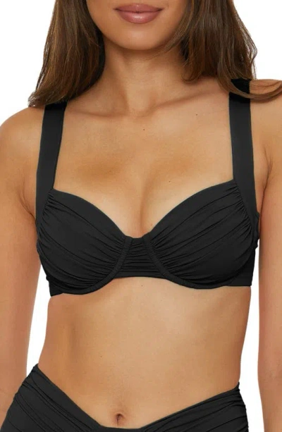 Becca Color Code Underwire Bikini Top In Black