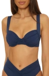 Becca Color Code Underwire Bikini Top In Blue