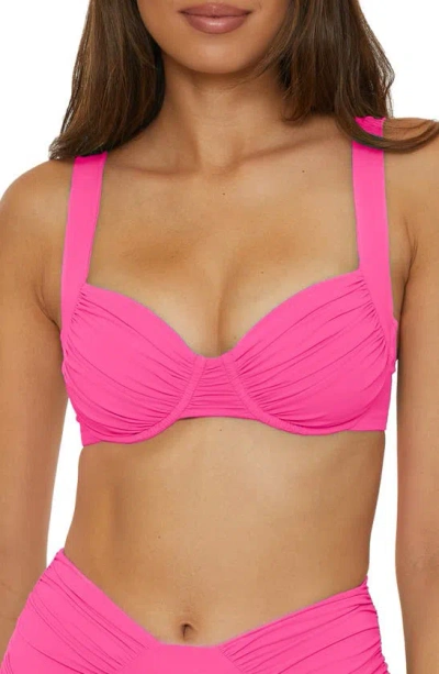 Becca Color Code Underwire Bikini Top In Pink