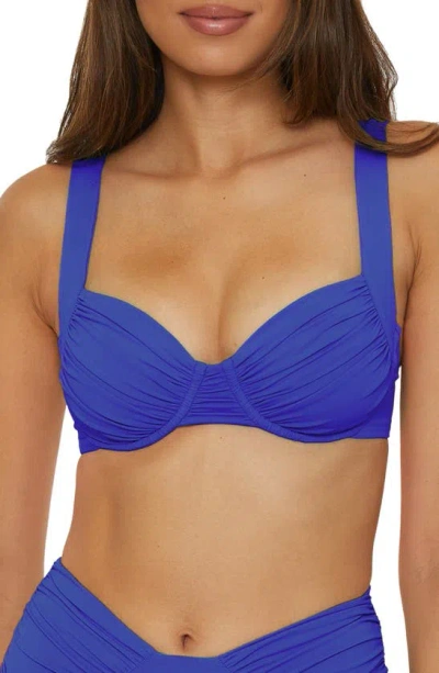 Becca Color Code Underwire Bikini Top In Blue