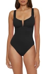 Becca Color Code V-wire One-piece Swimsuit In Black