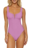 BECCA COLOR CODE V-WIRE ONE-PIECE SWIMSUIT