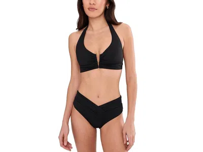 Becca Color Code Viviana V-wire Halter Top In Black