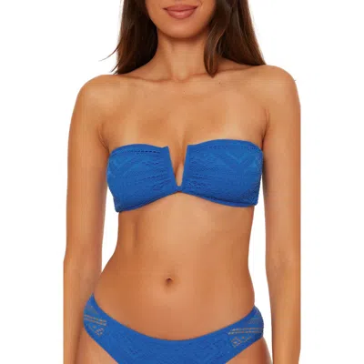 Becca Color Play Bandeau Bikini Top In Blue