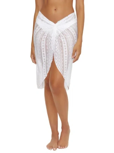 Becca Color Play Multi-way Wrap Sarong Cover-up In White