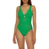 Becca Color Play Lace One-piece Swimsuit In Emerald