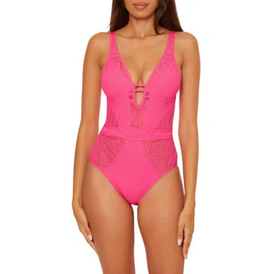 Becca Color Play One-piece Swimsuit In Pink
