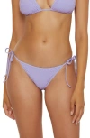 Becca Color Play Side Tie Bikini Bottoms In Purple
