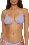 Becca Color Play Triangle Bikini Top In Purple