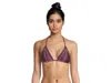 Becca Color Sheen Cheryl Triangle Top Womens Aubergine Swimwear Buu1266 In Purple