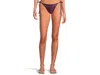 Becca Color Sheen Demi Tie Side Basic Bottom Womens Aubergine Swimwear Buu1190 In Purple