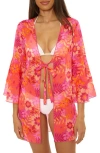 Becca Copacabana Chiffon Cover-up Tunic In Multi