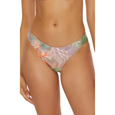 Becca Coral Reef Bikini Bottoms In Coral Multi