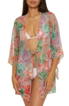 Becca Coral Reef Cover-up Tunic In Multi