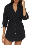 Becca Cotton Cover-up Tunic In Black