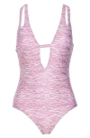 Becca Cut Out Plunge One-piece Swimsuit In Kenya