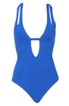 Becca Deep V-neck Teardrop One-piece Swimsuit
