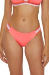 Becca Delilah Bikini Bottoms In Coral Crush